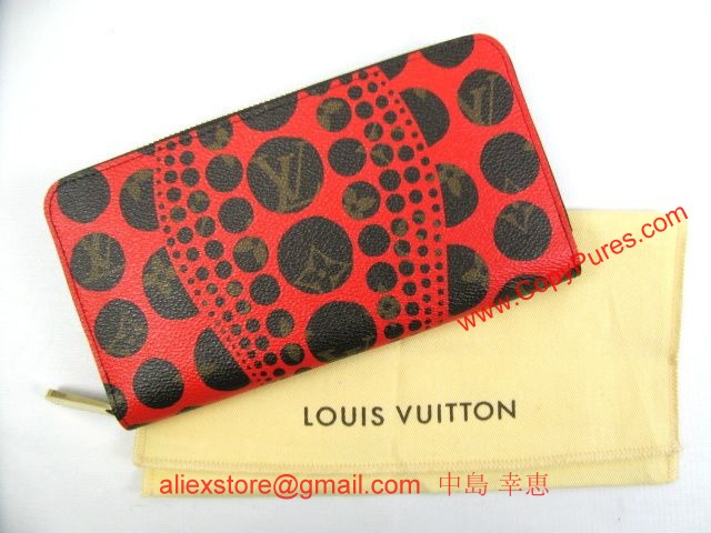 LOUIS VUITTON（ルイ・ヴィトン）ジッピー・ウォレットジッピー・ウォレット/モノグラムパンプキンドット/M60450/ルージュ/ラウンド長財布 